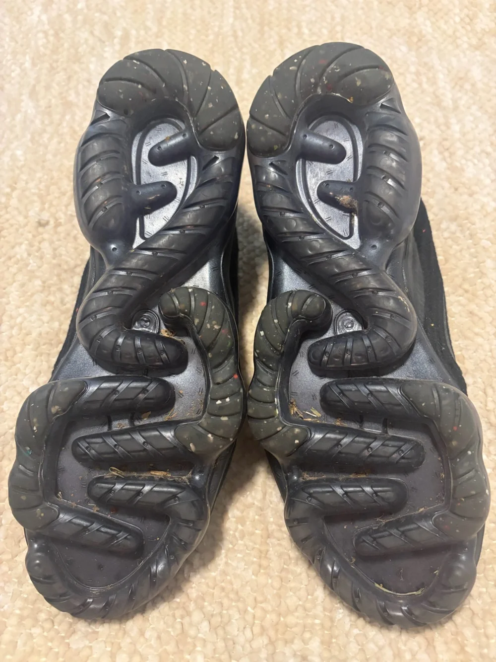 Nike Black Knit VaporMax-Style Air Cushion Sneakers